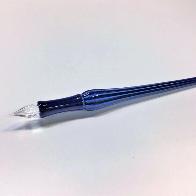Arita Yaki(ware) Body Glass Dip Pen - Lapis Lazuli -, Japanese glass dip pen