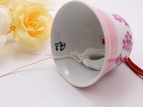 Arita Yaki(ware) Japanese Wind Bell - Cherry Blossom -, Japanese furin, Japanese wind bell, Japanese ceramic wind chime