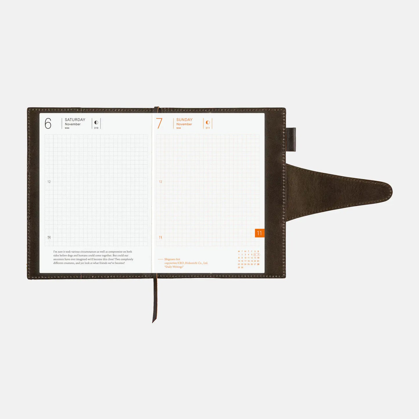 Arts&Science: Wax Coating Kip [Hobonichi Original (A6) Techo Cover] (Cover Only)