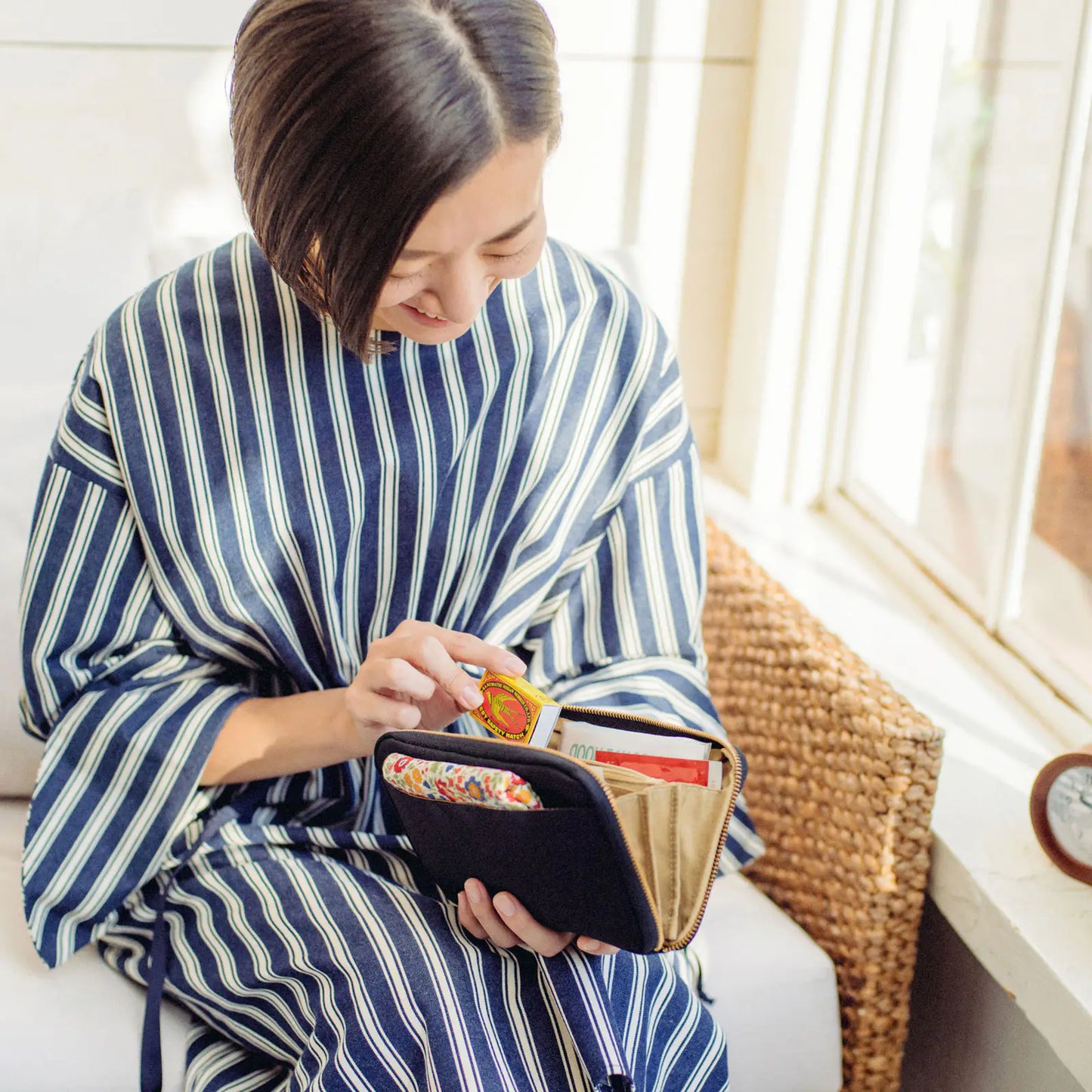 Black Drawer Pouch Áne,  Hobonichi Drawer Pouch Áne
