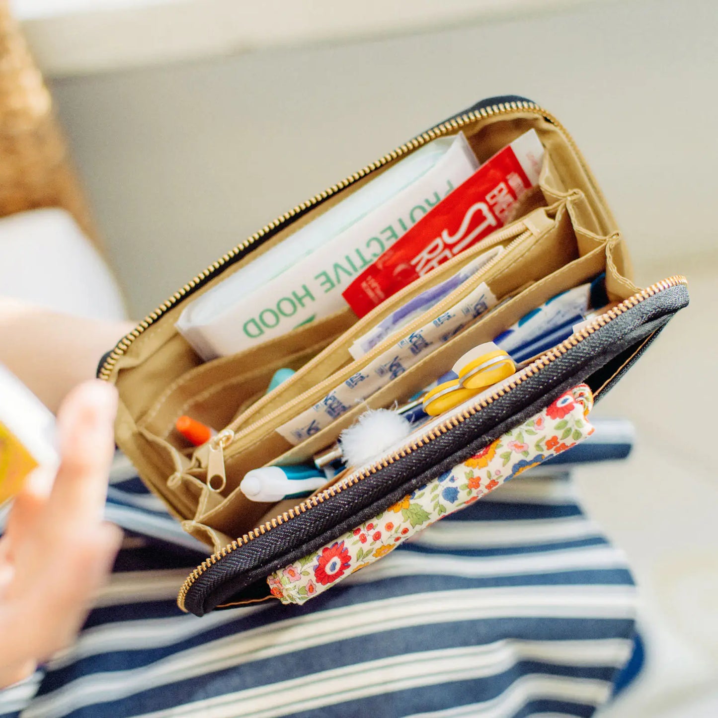 Black Drawer Pouch Áne,  Hobonichi Drawer Pouch Áne