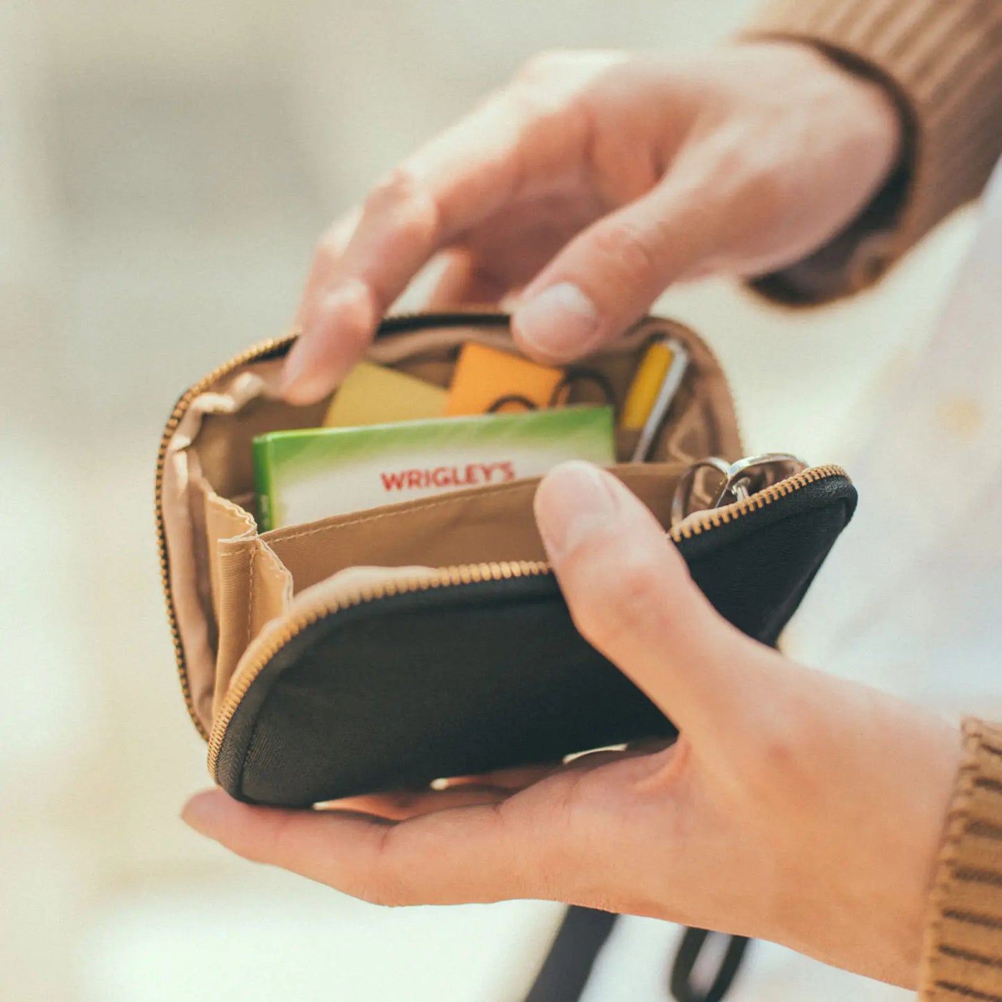 Black Drawer Pouch Pocket,  Hobonichi Drawer Pouch Pocket