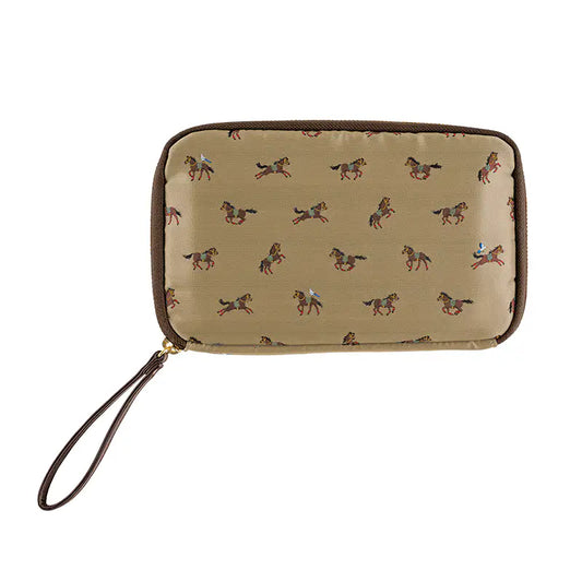 Bow & Tie: Galloping Horses Drawer Pouch Áne,  Hobonichi Drawer Pouch Áne