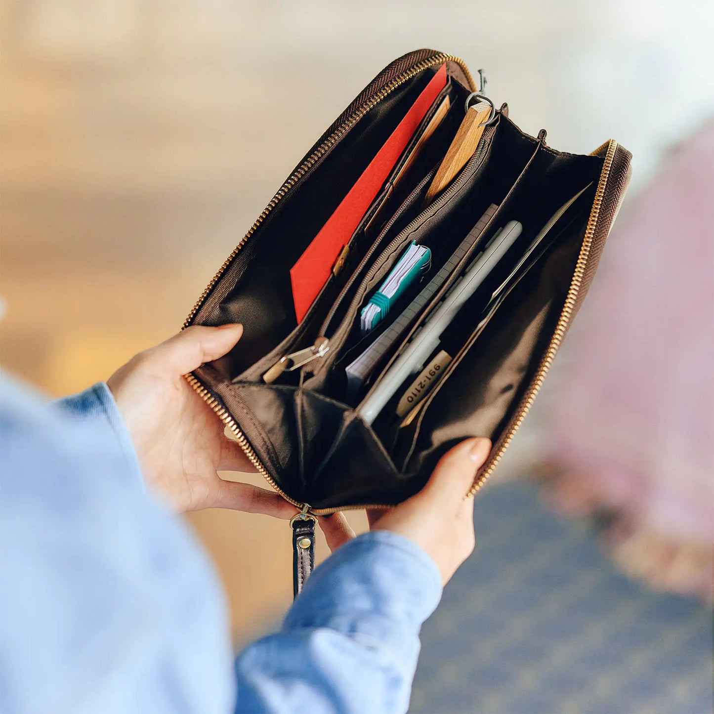 Bow & Tie: Galloping Horses Drawer Pouch Áne,  Hobonichi Drawer Pouch Áne