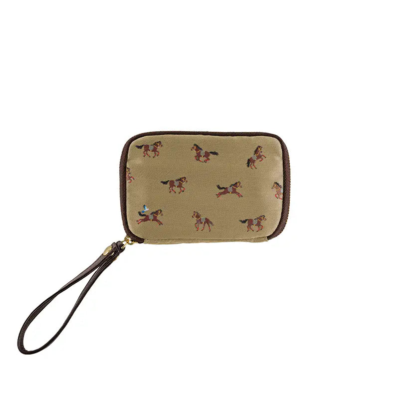 Bow & Tie: Galloping Horses Drawer Pouch Pocket,  Hobonichi Drawer Pouch Pocket