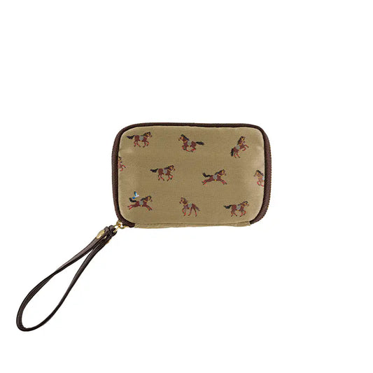Bow & Tie: Galloping Horses Drawer Pouch Pocket,  Hobonichi Drawer Pouch Pocket