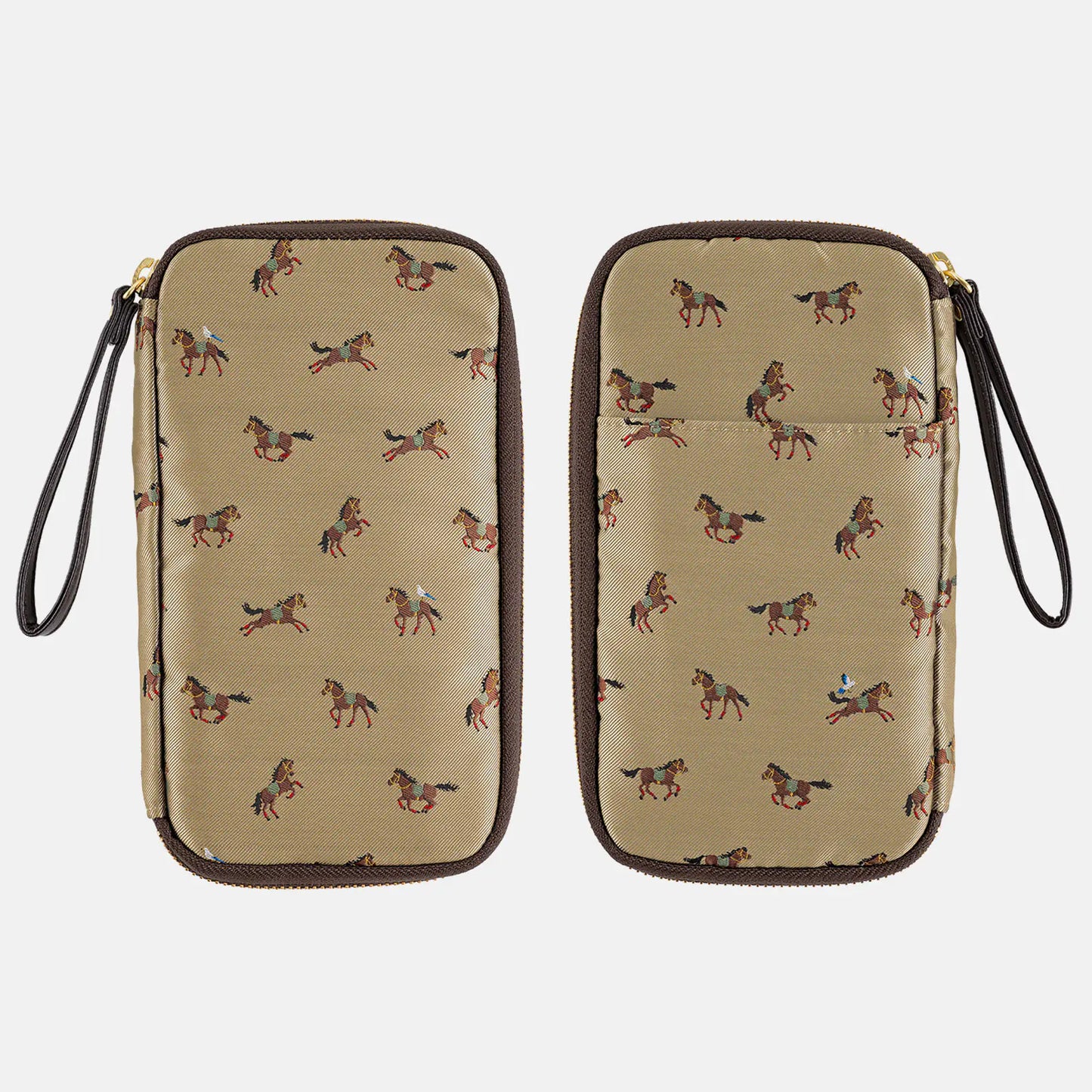 Bow & Tie: Galloping Horses Small Drawer Pouch,  Hobonichi Small Drawer Pouch