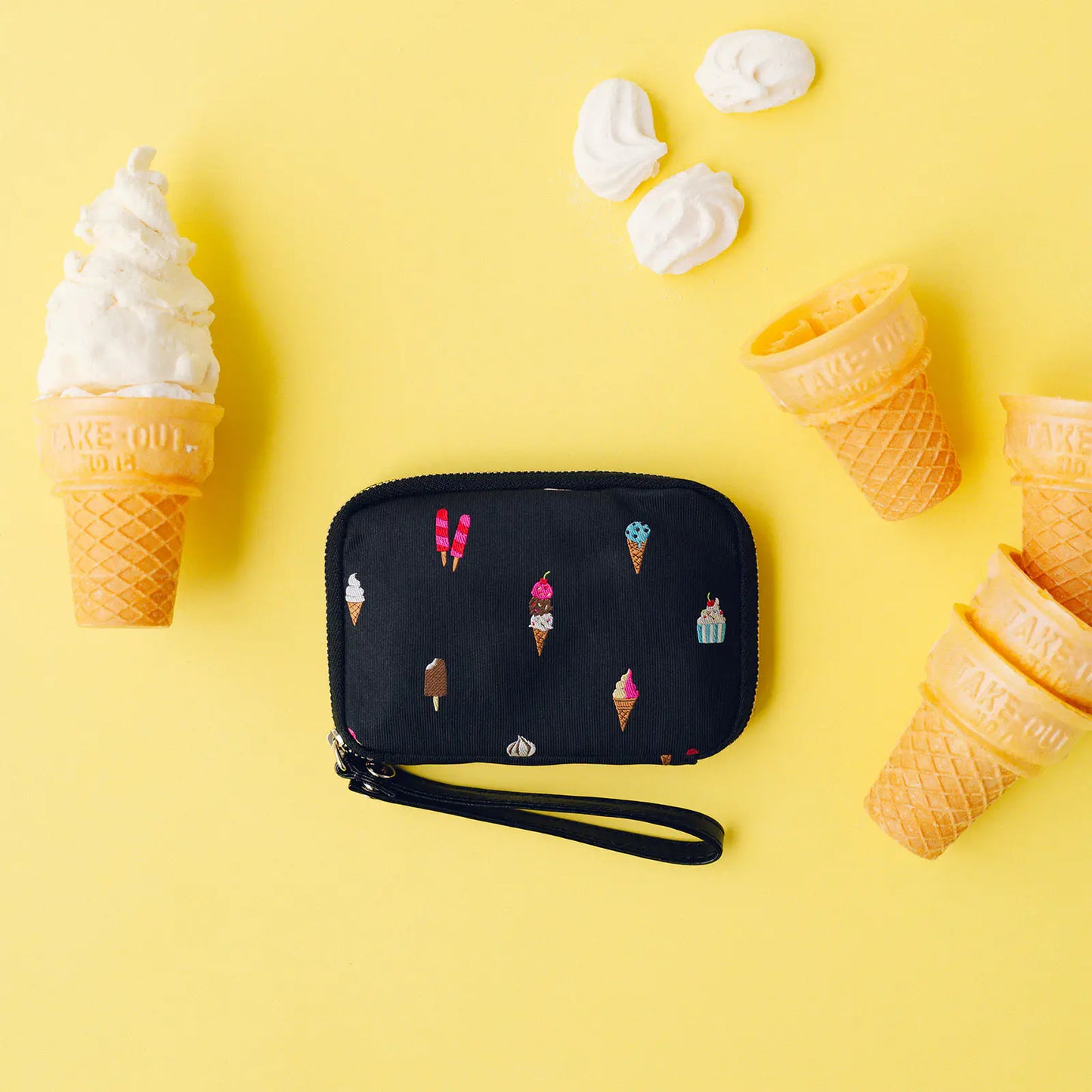 Bow & Tie: Happy Ice Cream Drawer Pouch Pocket,  Hobonichi Drawer Pouch Pocket