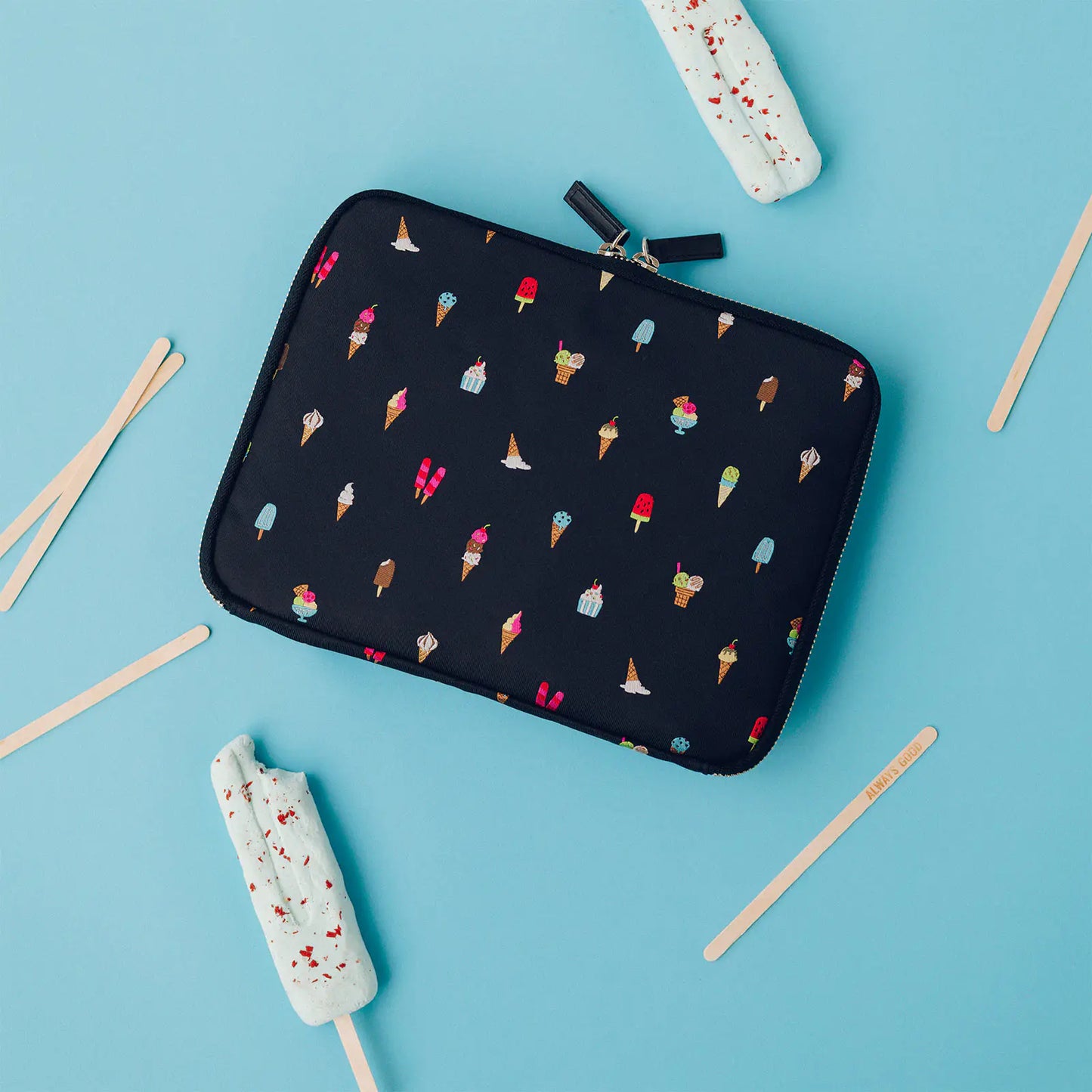 Bow & Tie: Happy Ice Cream Large Drawer Pouch,  Hobonichi Large Drawer Pouch