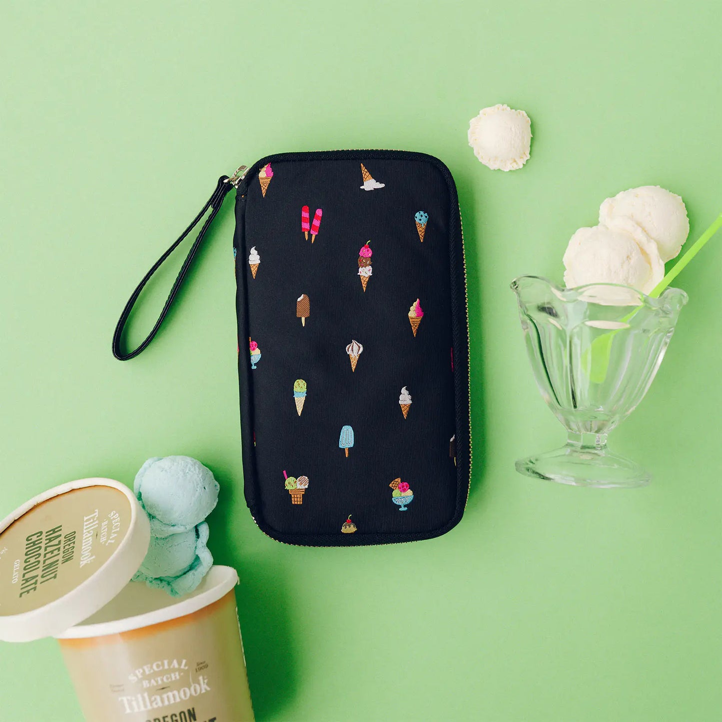 Bow & Tie: Happy Ice Cream Small Drawer Pouch,  Hobonichi Small Drawer Pouch