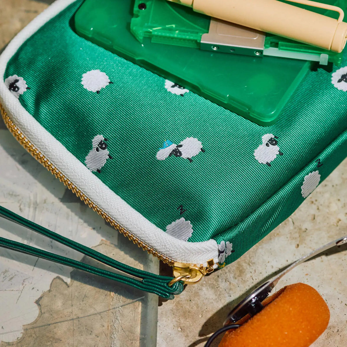 Bow & Tie: Sheep Sheep Sheep Drawer Pouch Áne, Hobonichi Drawer Pouch Áne