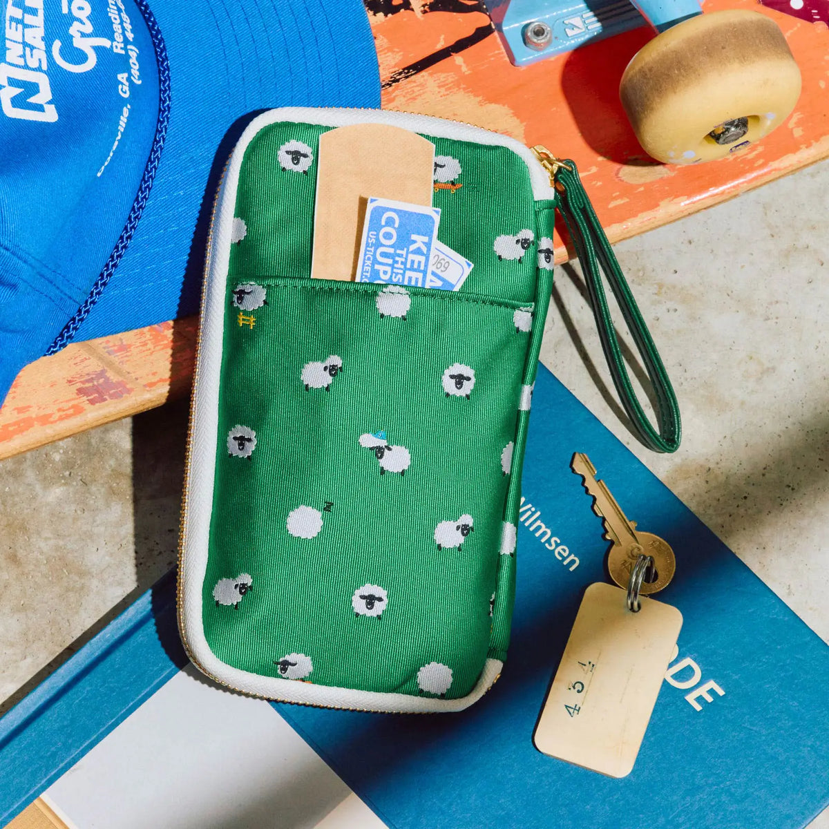 Bow & Tie: Sheep Sheep Sheep Small Drawer Pouch, Hobonichi Small Drawer Pouch
