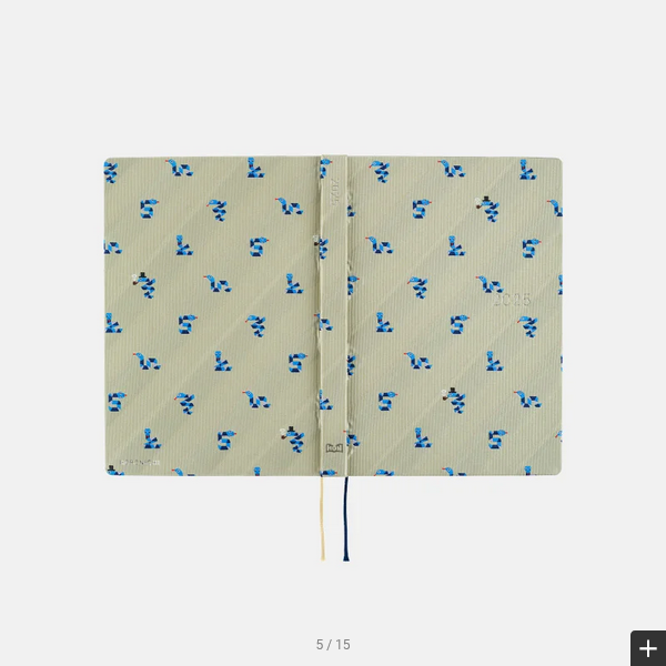 Hobonichi Techo 2025 Bow & Tie: Snake Toy HON / A5 Size / Daily / Jan start / Mon start - English Edition