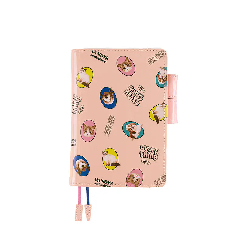 Candy Stripper: Random Dog & Cat (Pink) [Hobonichi Original (A6) Techo Cover] (Cover Only)