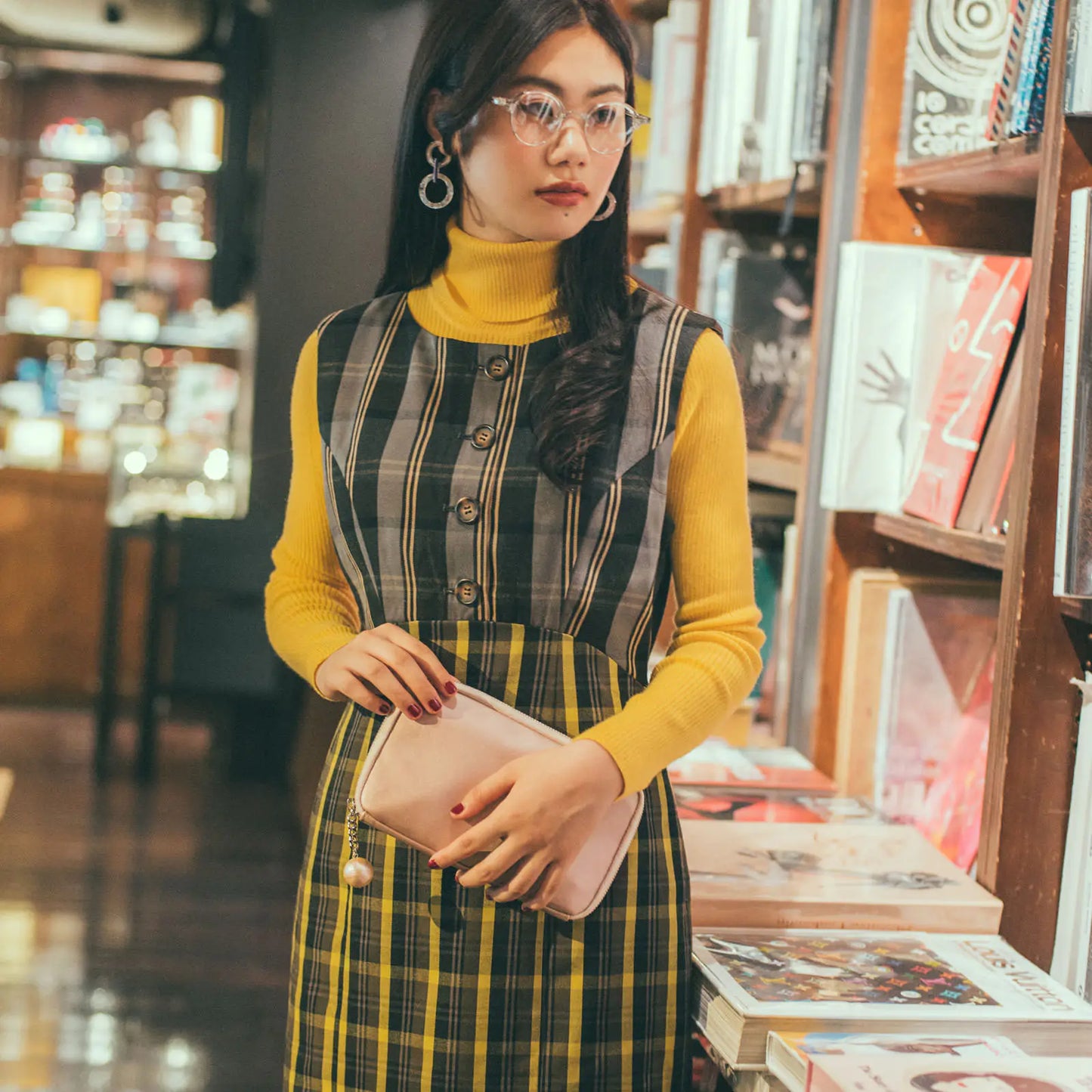 Champagne Pearl Drawer Pouch Áne,  Hobonichi Drawer Pouch Áne