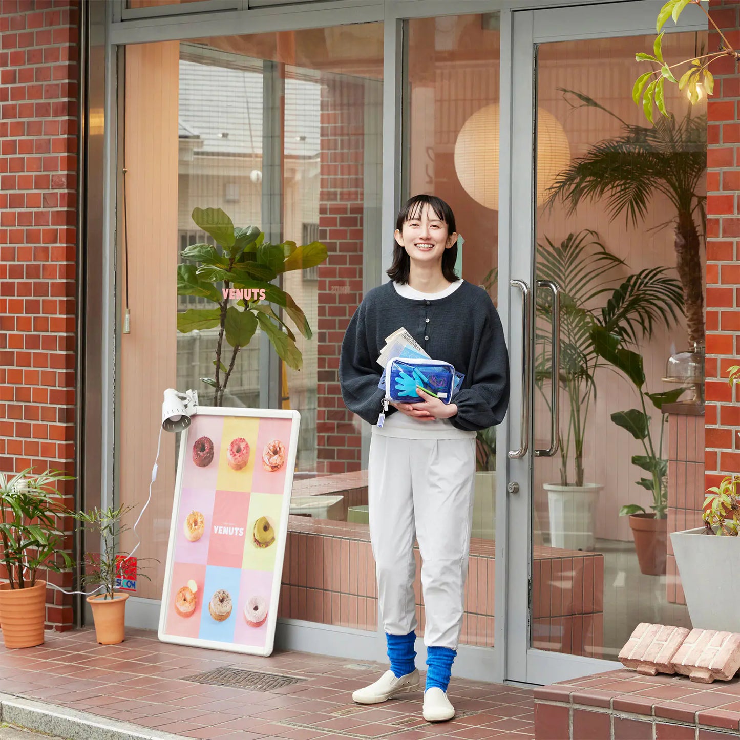 Clear Blue Drawer Pouch Áne,  Hobonichi Drawer Pouch Áne