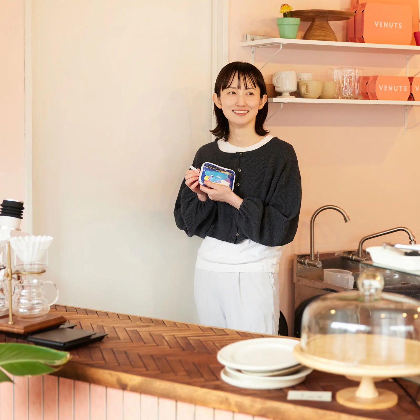 Clear Blue Drawer Pouch Pocket,  Hobonichi Drawer Pouch Pocket