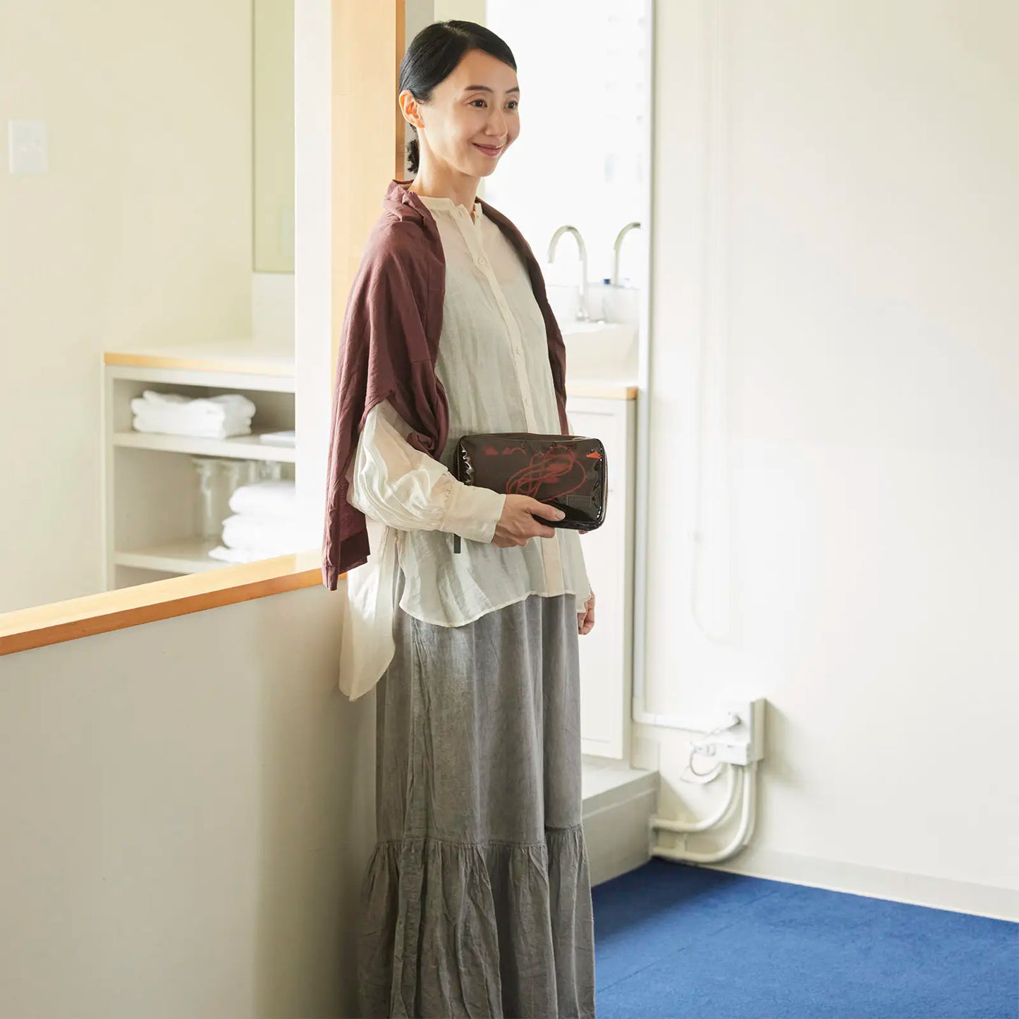 Clear Brown Drawer Pouch Áne,  Hobonichi Drawer Pouch Áne