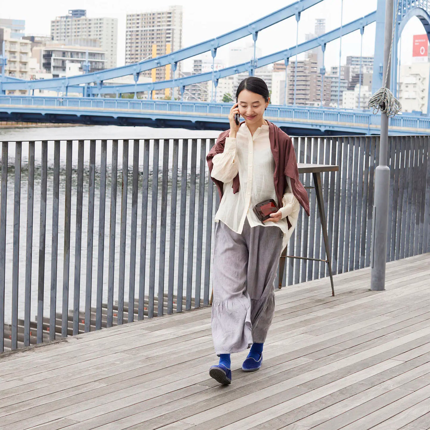 Clear Brown Drawer Pouch Pocket