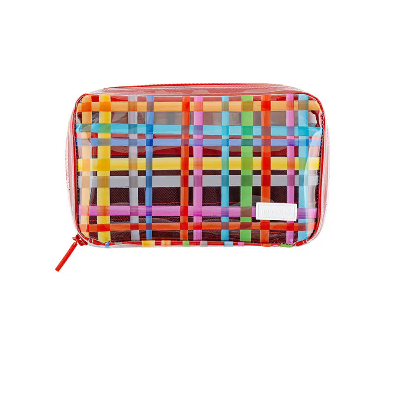 Clear Plaid Drawer Pouch Áne,  Hobonichi Drawer Pouch Áne