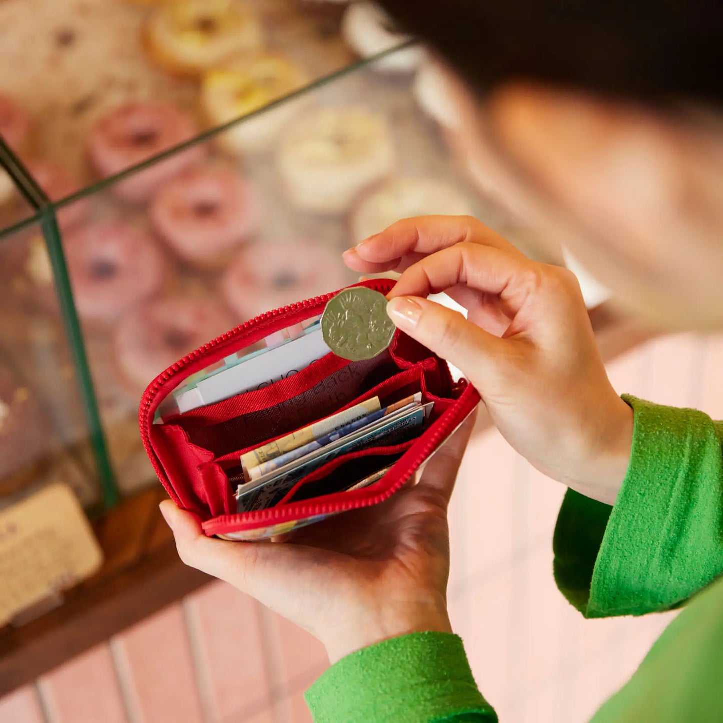 Clear Plaid Drawer Pouch Pocket,  Hobonichi Drawer Pouch Pocket