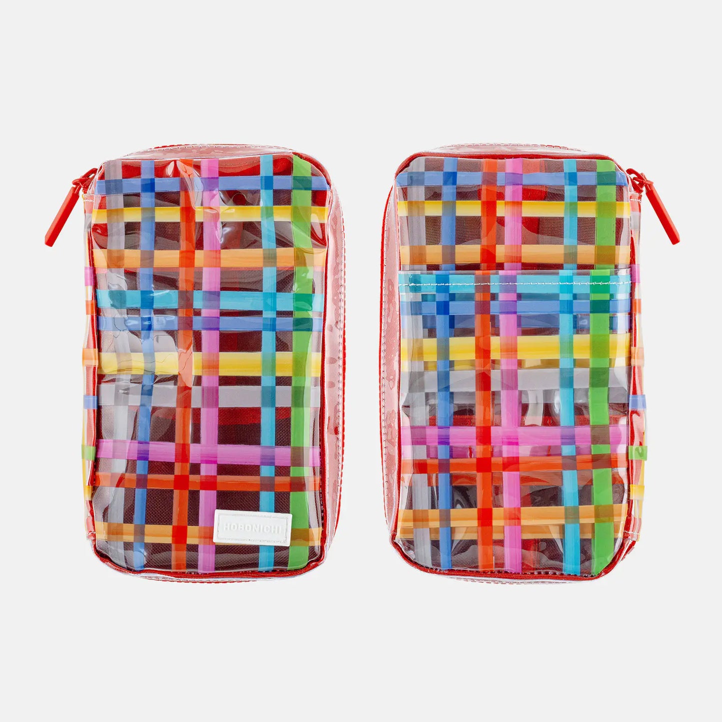 Clear Plaid Small Drawer Pouch,  Hobonichi Small Drawer Pouch