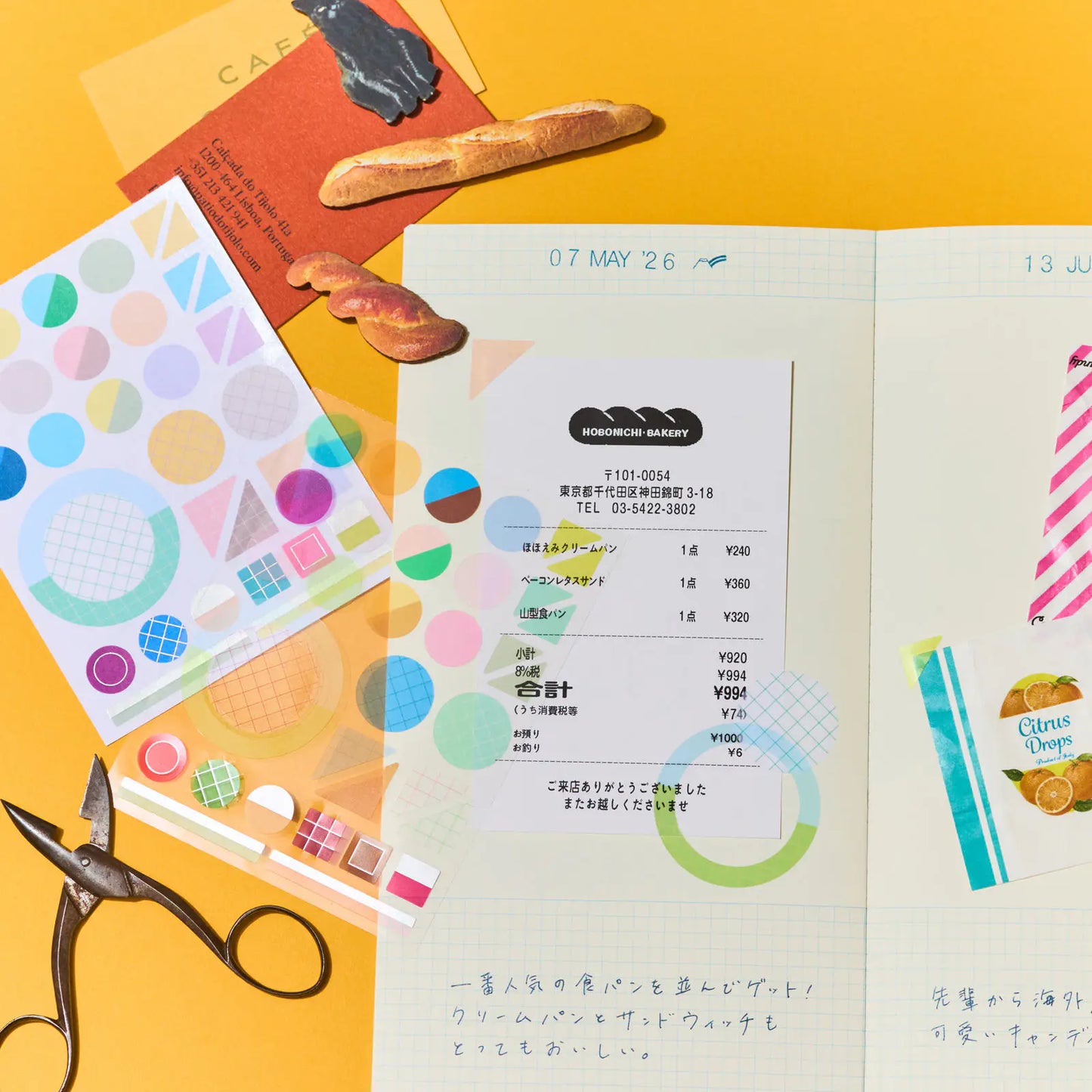 Collect & Collage: Collage Stickers (Deco), 2027 Hobonichi Accessories