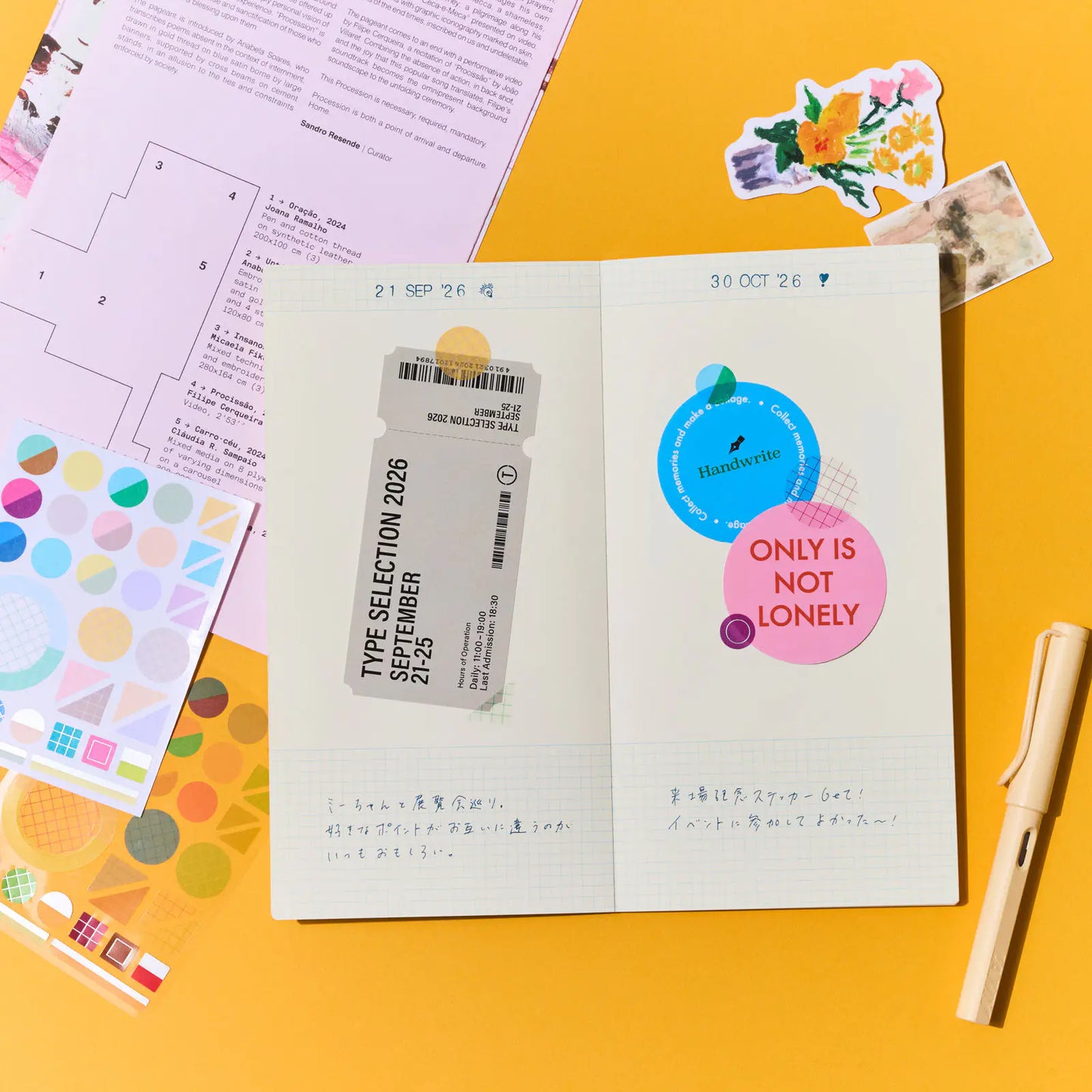 Collect & Collage: Collage Stickers (Deco), 2027 Hobonichi Accessories