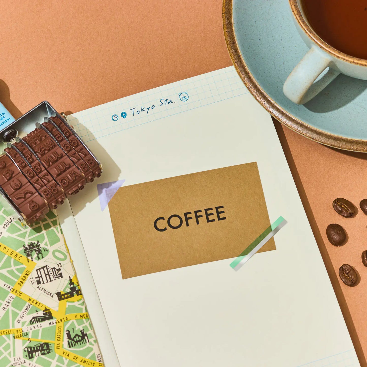 Collect & Collage: Daily Memories - Rotating Stamp, 2027 Hobonichi Accessories