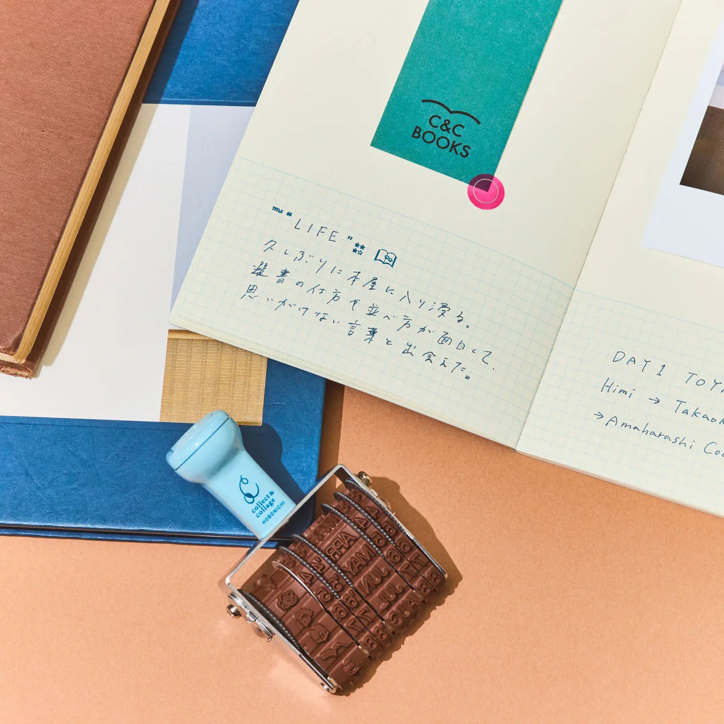 Collect & Collage: Daily Memories - Rotating Stamp, 2027 Hobonichi Accessories