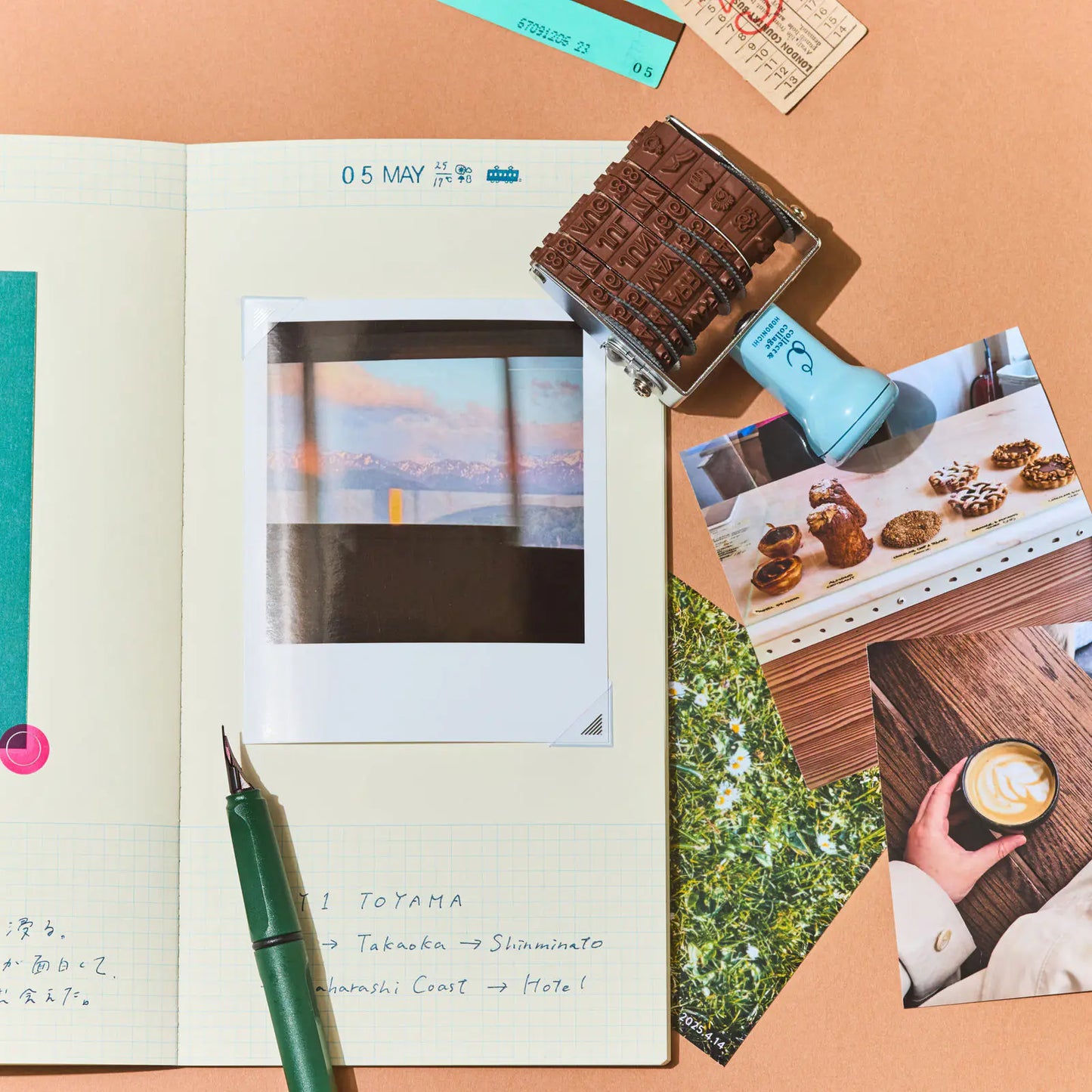 Collect & Collage: Daily Memories - Rotating Stamp, 2027 Hobonichi Accessories