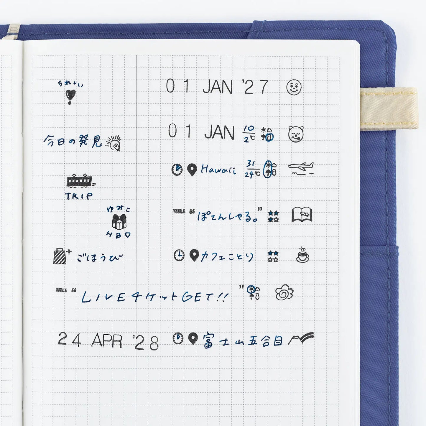 Collect & Collage: Daily Memories - Rotating Stamp, 2027 Hobonichi Accessories