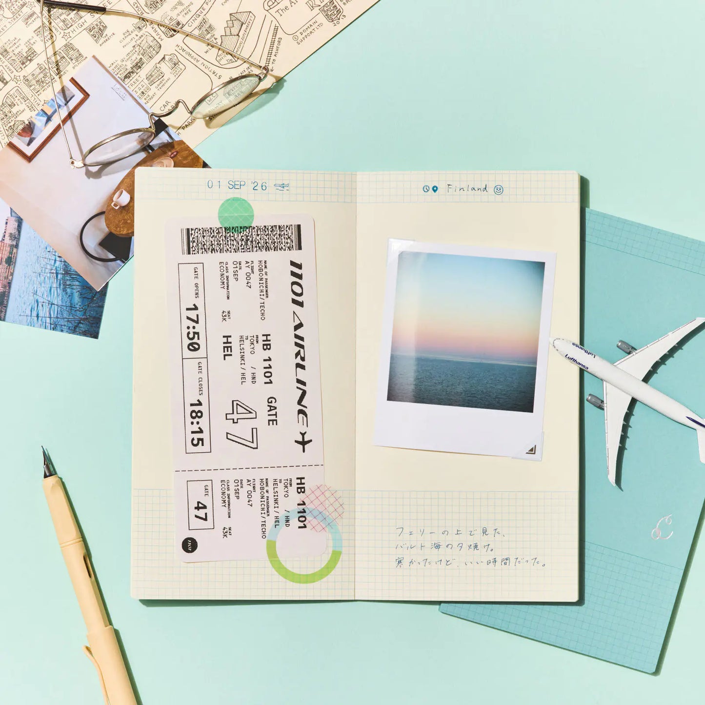 Collect & Collage: Pasting Notebook, 2027 Hobonichi Accessories
