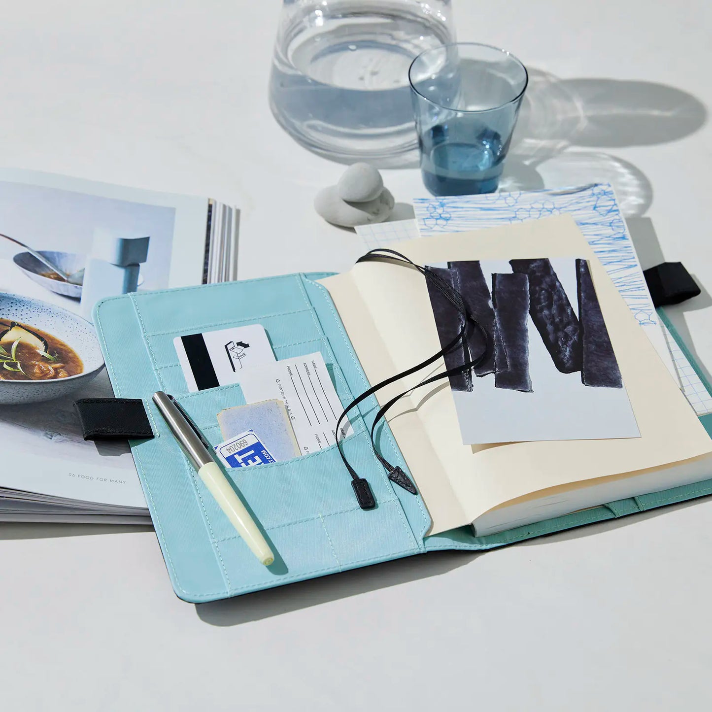 Colors: Black x Clear Blue [Hobonichi Cousin (A5) Techo Cover] (Cover Only)