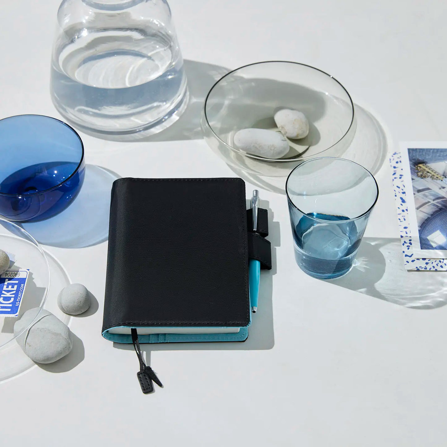 Colors: Black x Clear Blue [Hobonichi Original (A6) Techo Cover] (Cover Only)