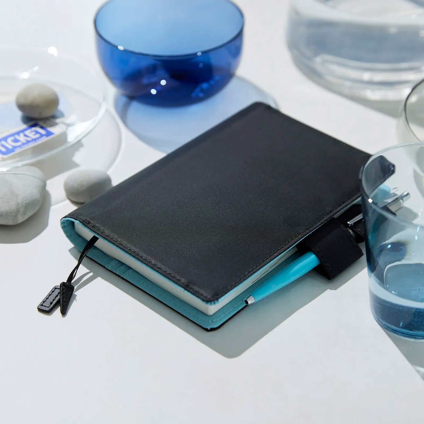Colors: Black x Clear Blue [Hobonichi Original (A6) Techo Cover] (Cover Only)