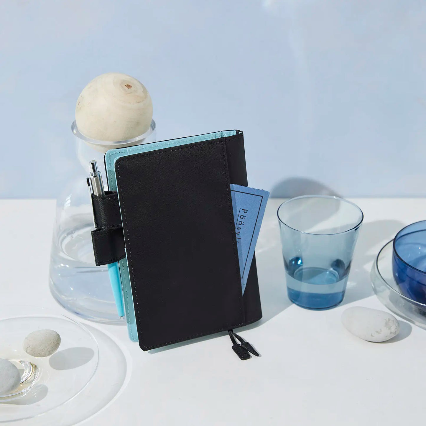 Colors: Black x Clear Blue [Hobonichi Original (A6) Techo Cover] (Cover Only)