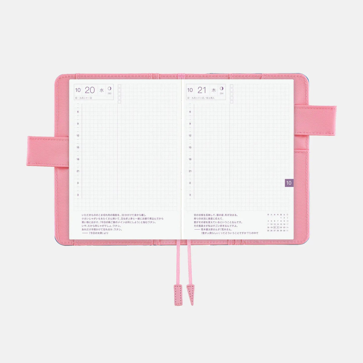 Colors: Blue Parasol [Hobonichi Original (A6) Techo Cover] (Cover Only)