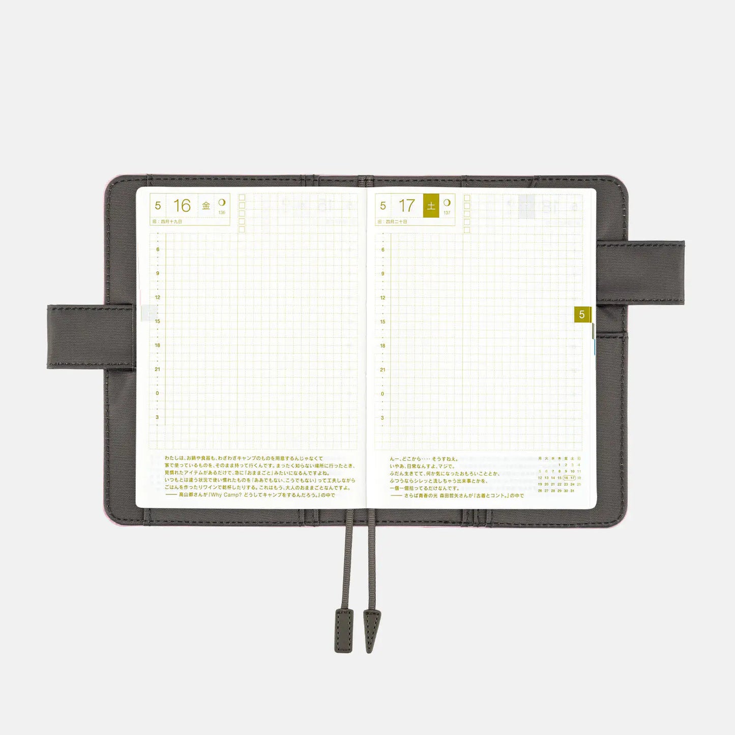 Colors: Charcoal Fairy [Hobonichi Original (A6) Techo Cover] (Cover Only)
