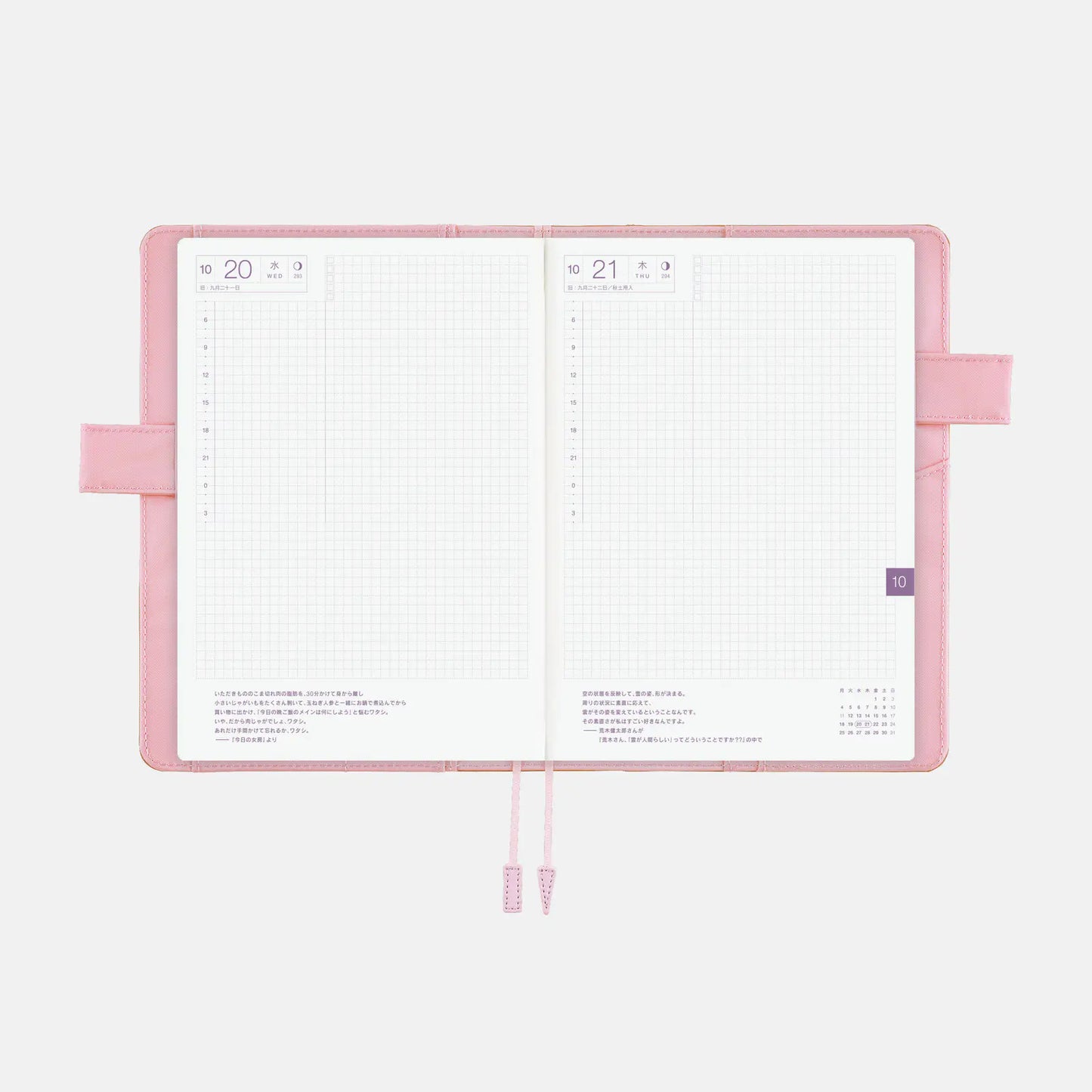 Colors: Chiffon Greige [Hobonichi Cousin (A5) Techo Cover] (Cover Only)