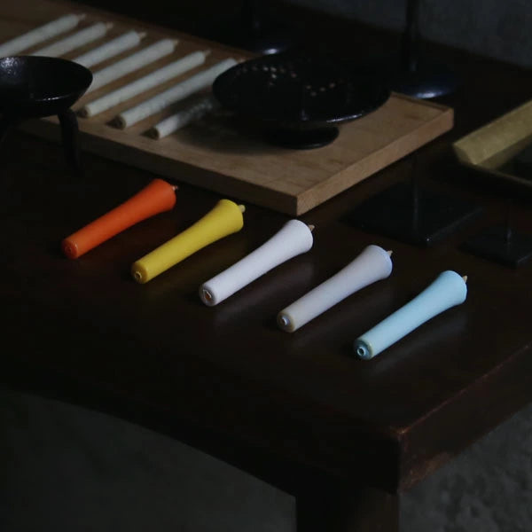 DAIYO Colorful Rice Wax Candles 10 pcs Set - Popular Color Set -, Japanese Wa-Rousoku (Japanese candle)