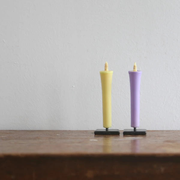 DAIYO Colorful Rice Wax Candles 5 pcs Set - Flower Color -, Japanese Wa-Rousoku (Japanese candle)