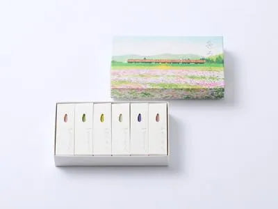 DAIYO Colorful Rice Wax Candles 6 pcs Set - Spring Color -, Japanese Wa-Rousoku (Japanese candle)