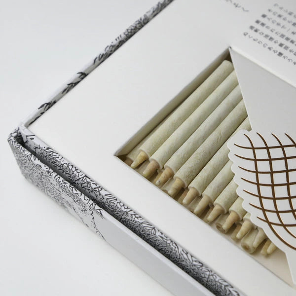 DAIYO Sumac Wax Candles 22 pcs Set - White -, Japanese Wa-Rousoku (Japanese candle)