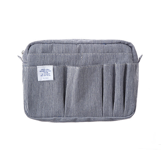 Delfonics Utility Pouch - Medium Size / Denim (Hickory) - , Delfonics Inner Carrying Bag M Size