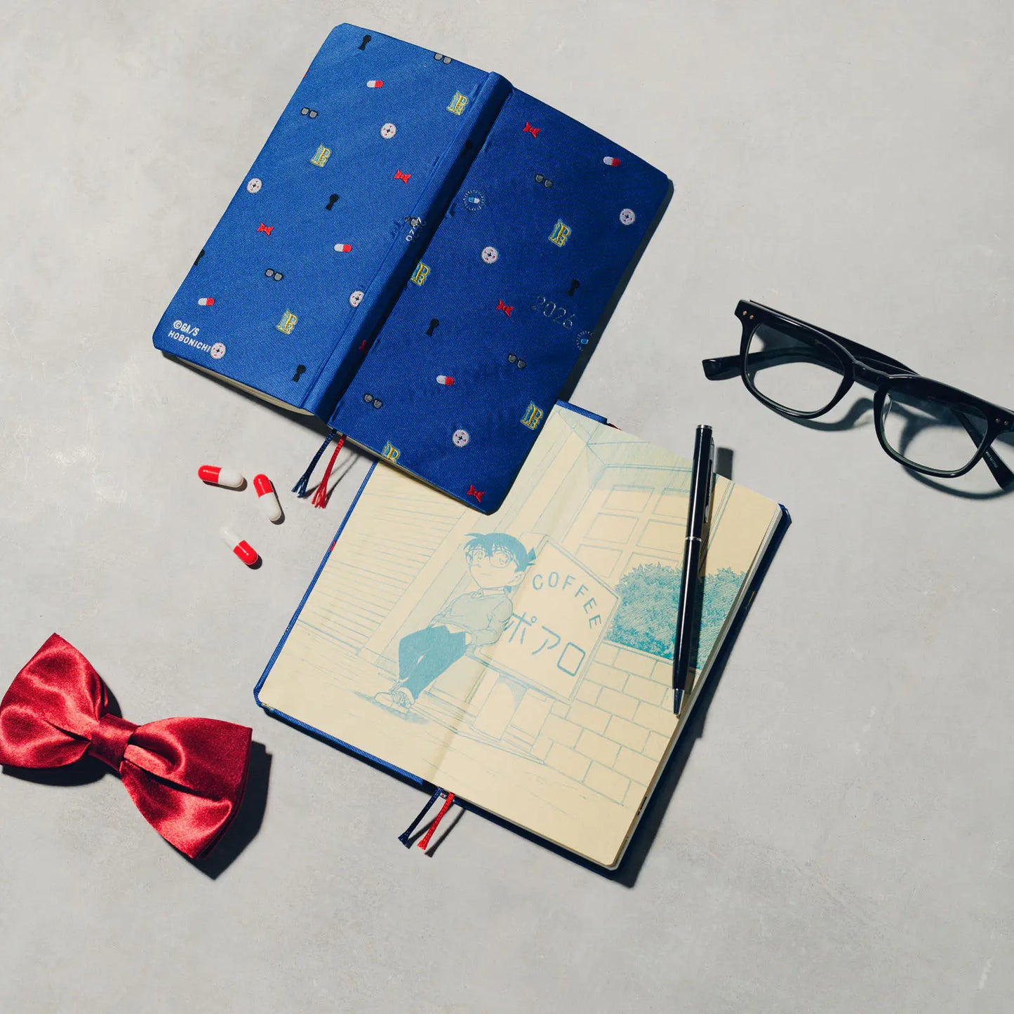 Hobonichi Techo 2026 Spring April Start - Detective Conan: Conan Motifs Weeks Hardcover Book / Weekly Horizontal / April Start / Mon start - Japanese Edition