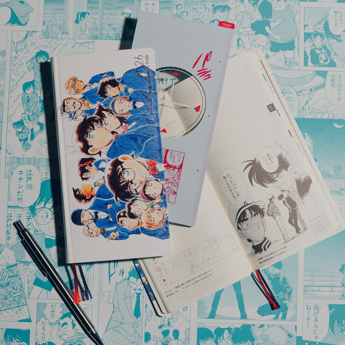 Hobonichi Techo 2026 Spring April Start - Detective Conan: Memorial Conan Weeks Hardcover Book / Weekly Horizontal / April Start / Mon start - Japanese Edition
