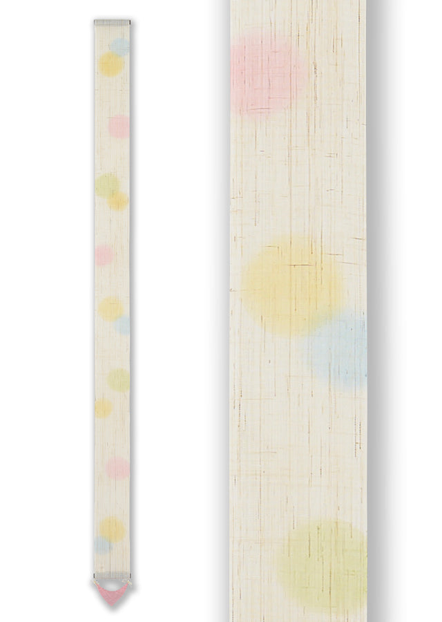 Hand-dyed Linen Japanese Narrow Tapestry with Incense - Rainbow Drop -, Kyoto Noren, Japanese wall hanging scroll