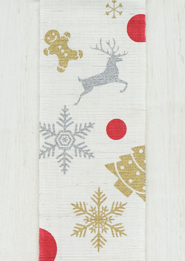 Hand-dyed Linen Japanese Small Tapestry - Christmas -, Kyoto Noren, Japanese wall hanging scroll