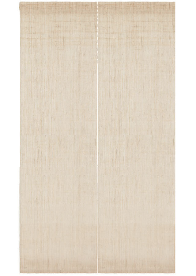 Hand-dyed Linen Noren (Japanese Doorway Curtain) - Plain Color / Ecru - , Kyoto Noren